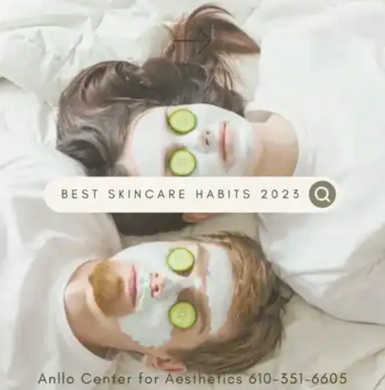 Two people with face masks on laying in bed