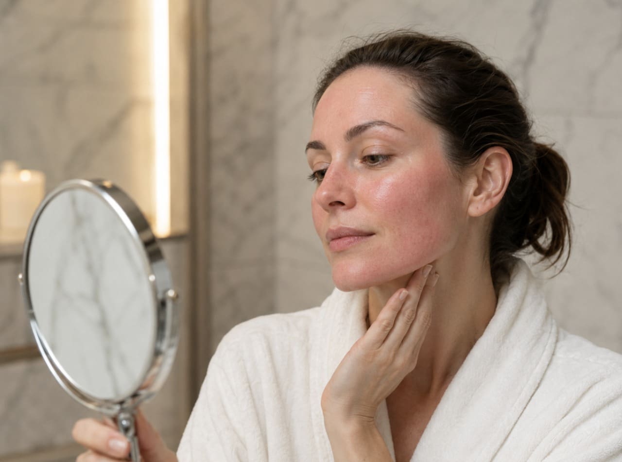 Platelet-rich plasma being prepared for a microneedling session